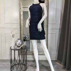 Navy Blue Short Cocktail Homecoming Formal Dress